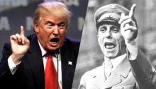 Donald Trump y Joseph Goebbels